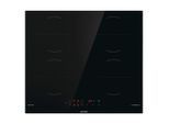 Gorenje Induktionskochfeld, Schwarz, Glas, 59x60x52 cm, Kindersicherung, Betriebskontrollleuchte, Restwärmeanzeige je Kochzone, Flächenbündiger Einbau, Timerfunktion, Küchen, Küchenelektrogeräte, Kochfelder, Induktionskochfelder