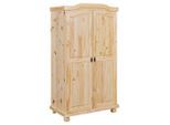 Mid.you Drehtürenschrank Interlink Genf, Kiefer, Kiefer, 4 Fächer, 104x180x56 cm, Blauer Engel, BQ - Bündnis für Qualität, Made in Germany, Holzmöbel, Holzschränke, Kleiderschränke Holz