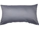 Kissenbezug JANINE "Modernclassic", grau (anthrazit), B:80cm L:40cm, Mako-Satin, Obermaterial: 100% Baumwolle, Kissenbezüge, Kissenbezug, mit Streifen