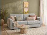Schlafsofa OTTO HOME "Perrick, Schlaf-Couch, Breite Liegefl. 140 oder 160x200 cm", grau (ashgray), B:212cm H:85cm T:96cm, 100% Polyester, Sofas, Schlafsofa, Sofa und Bett in einem, Bonell- oder Taschenferderkern, FSC