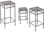 Blumentisch LOCKER, braun, B:20cm H:35cm T:20cm, Tische, Blumentisch, Blumenhocker, aus Metall, Topseller