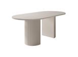 Mirjan24 Esstisch, Beige, Holzwerkstoff, Oval, 90x75x185 cm, Esszimmer, Tische, Esstische