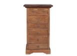 Mid.you , Naturfarben , Holz , Teakholz , massiv , 7 Schublade(n) Schubladen , 53x100x36 cm ,