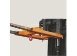 Eichinger-Industrie Lasthaken-Stapleraufsatz, für 2 Gabelstaplerzinken, bis 5000 kg, Stahl, reinorange RAL 2004