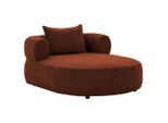 P & B , Rostfarben , Textil , Füllung: Komfortschaum, Silikon , 122x76x156 cm , Made in EU, FSC 100% ,