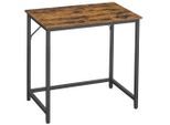 Mid.you , Braun, Schwarz , Metall, Holzwerkstoff , Holzoptik , quadratisch , 50x75.5x80 cm , höhenverstellbar ,