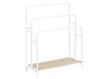 Mid.you , Weiß, Beige , Metall, Holzwerkstoff , 70x101x30 cm , Montage ohne Bohren ,