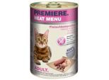 PREMIERE Meat Menu Nassfutter Katze Adult Fleischkomposition 24x400 g