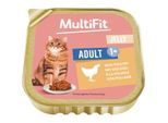 MultiFit Nassfutter Katze Adult, in Gelee, Geflügel 64x100 g