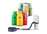 SmoothieDog Mix 6x 250 ml + Doggyroller Blau mit Karabiner + Lanyard