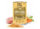 Milo & Mia Geflügel, Reis & Gemüse 24x400 g