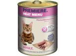 PREMIERE Meat Menu Nassfutter Katze Adult Fleischkomposition 12x800 g