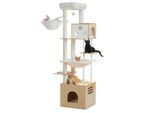 Pawz Road 190 Kratzbaum mit Futterplatz beige