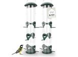 WILDLIFE HOME Vogelfuttersäule für Körnerfutter - 2er Set