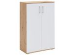 Xora Schuhschrank , Weiss, Eiche Artisan , Kunststoff , 5 Fächer , 70x106x33.4 cm , Typenauswahl, stehend , Garderobe, Schuhaufbewahrung, Schuhschränke