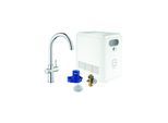 Grohe Blue Professional Spültisch-Einhebelmischer 31323002 chrom, Starter Kit, C-Auslauf, Bluetooth/WIFI