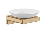 hansgrohe AddStoris Seifenhalter 41746140 Wandmontage, Glas, Metall, brushed bronze