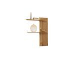 Linea Natura Wandpaneel , Eichefarben , Holz , Eiche , massiv , 120x20x80 cm , FSC 100% , Wohnzimmer, Wohnwand, Wohnwand- Serien