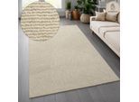 Wollteppich OTTO HOME "Liviaa, handgewebt, Wolle", beige (natur), B:120cm H:18mm L:180cm, Wolle, Teppiche, Wollteppich, Zen, Skandi, Hygge, Natur, Wohnzimmer, Schlafzimmer, Esszimmer