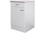 Unterschrank FLEX-WELL "Wito", weiß (weiß, fantasie), B:50cm H:85cm T:60cm, Holzwerkstoff, Schränke, Unterschrank, (B x H x T) 50 x 85/86 x 60 cm