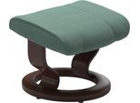 Fußhocker STRESSLESS "Consul", grün (aqua grün paloma), B:54cm H:38cm T:39cm, Leder BATICK: BATICK ist ein leicht korrigiertes, durchgefärbtes und genarbtes Möbelleder, bei dem die meisten Unebenheiten und Spuren in der Regel entfernt wurden.;Leder PALOMA: PALOMA ist ein durchgefärbtes Semianilin-Möbelleder mit natürlicher Narbung.;ROHLEDER Stoff Q2 FARON: Ein fester zuverlässiger Bouclé mit einem