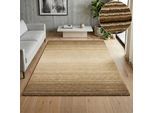 Wollteppich OTTO HOME "Tyllan, Handgefertigt, reine Wolle", braun (beige), B:290cm H:14mm L:390cm, Wolle, Teppiche, Wollteppich, Farbverlauf, meliert, Wohnzimmer, Schlafzimmer, Esszimmer