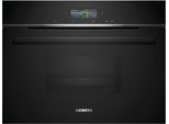 SIEMENS Einbau-Dampfgarer "CD714GXB1", schwarz, B:59,4cm H:45,5cm T:54,8cm, Dampfgarer, Smarter Kochassistent & gesundes, schonendes Dampfgaren, Einbau-Dampfgarer