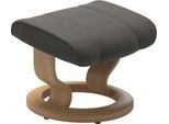 Fußhocker STRESSLESS "Consul", grau (metal grau paloma), B:54cm H:38cm T:39cm, Leder BATICK: BATICK ist ein leicht korrigiertes, durchgefärbtes und genarbtes Möbelleder, bei dem die meisten Unebenheiten und Spuren in der Regel entfernt wurden.;Leder PALOMA: PALOMA ist ein durchgefärbtes Semianilin-Möbelleder mit natürlicher Narbung.;ROHLEDER Stoff Q2 FARON: Ein fester zuverlässiger Bouclé mit eine