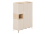 Paidi Babykleiderschrank Mila \u0026 Ben, Buche, Beige, Holzwerkstoff, massiv, 141.2x205.8x51.3 cm, Blauer Engel, Goldenes M, Babymöbel, Babykleiderschrank