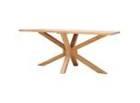 Mid.you Esstisch, Akazie, Holz, Akazie, vollmassiv, Holz, rechteckig, X-Form, 90x76x175 cm, gastro- und objekttauglich, Esszimmer, Tische, Esstische