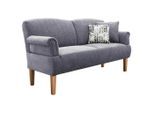 Cantus Sofa, Hellblau, Blaugrau, Holz, Buche, massiv, 3-Sitzer, 181x98x81 cm, Made in EU, Typenauswahl, Fußauswahl, Stoffauswahl, Rücken echt, Wohnzimmer, Sofas & Couches, Sofas