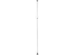 Teleskopregal WENKO "Modell Herkules", grau (stangen: weiß, kunststoffteile: grau, anti, rutsch teile der kunststoffteile: grau), T:7,5cm, ABS-Kunststoff, Polypropylen, Stahl, Regale, Teleskopregal, ausziehbare Hauptstange 165-300 cm, passend zur WENKO Herkules-Serie