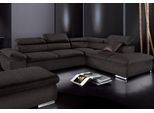 Ecksofa SIT & MORE "Alcudia L-Form, B: 272 cm, Arm- und Kopfteilverstellung, Eckcouch", schwarz, B:272cm H:73cm T:226cm, 100% Polyester, Sofas, Ecksofa, optional Schlaffunktion, Komfortsitz