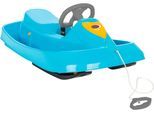 Bob JAMARA "Snow Play Bob Ralley 100 cm, mit Lenkrad und Bremse", blau, Schlitten, KinderB:57cm H:36cm L:100cm, Kunststoff, Bob, B:57cm H:36cm L:100cm