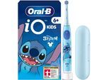 Elektrische Kinderzahnbürste ORAL-B "iO Kids 6+ Stitch", blau (light blau), Elektrozahnbürsten, Kinder, Elektrische Kinderzahnbürste, 1 Reise-Etui, Musik-Timer, 3 Modi, ab 6 Jahren, Topseller