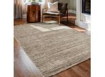 Teppich SANAT "Oslo, auch als Läufer und in Rund", beige, B:140cm H:10mm L:200cm, Kunstfaser, Teppiche, Teppich, meliert, robuster Kurzflor, Wohnzimmer, Schlafzimmer, Kinderzimmer
