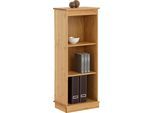 Bücherregal OTTO HOME "Indra, Standregal, Regal, aus Massivholz", beige (natur), B:46cm H:117cm T:32cm, Massivholz, Regale, Bücherregal, aus massiver Kiefer, in verscheidenen Höhen, mit FSC