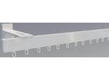 Gardinenstange INDEKO "Bern", weiß, L:400cm, Aluminium, Gardinenstangen, Gardinenstange, sehr stabil, leichtläufig, stilvol, zeitlos, elegant 1-2-oder 3-Lauf