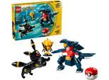 Konstruktionsspielsteine LEGO "SMART Play™ Nachtaras und Knakracks Duell um die (72165)", bunt, Spielbausteine, Kinder, Kunststoff, Konstruktionsspielsteine, Meisterschaft, LEGO Pokémon; Mit SMART Brick kompatibel (nicht enth.)