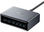 ANKER USB-Ladegerät "Prime (200W, 6 Ports, GaN)", grau, B:11,17cm H:3,55cm T:7,8cm, Ladegeräte, USB-Ladegerät
