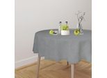 Tischdecke OTTO HOME "Josée, wasserabweisend, in eckig & rund", grau (hellgrau), Ø:160cm, Polyester, Tischdecken, Tischdecke, strukturiert, Leinenoptik, uni,wasserabweisend, pflegeleicht, Deko