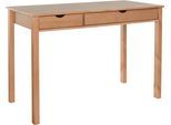 Schreibtisch HOME AFFAIRE "Gava", beige (natur, natur, natur), B:120cm H:80cm T:60cm, Tische, Schreibtisch, massives Kiefernholz, für das home office, Breite 100/120/140/160 cm