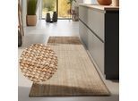 Teppich HANSE HOME "Jaipur Juteteppich, als Läufer und in Rund", beige (naturgold), B:80cm H:10mm L:200cm, Jute, Teppiche, Teppich, 100% Naturfaser, Wohnzimmer, Esszimmer, Schlafzimmer, GRS, Topseller