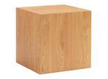 Xora Beistelltisch , Eichefarben , Holzwerkstoff , quadratisch , Sockel , 48x40x48 cm , Wohnzimmer, Wohnzimmertische, Beistelltisch, Beistelltische eckig