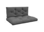 Outsunny Sitzkissen,, Dunkelgrau, Kunststoff, 80x12x120 cm, Outdoor-Kissen, Outdoor-Sitzkissen