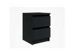 Emix24 Nachttisch, Schwarz, Holzwerkstoff, 30x41x30 cm, Schlafzimmer, Nachttische