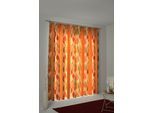 Vorhang WIRTH "Marek" Gr. 2, orange (terra), B:145cm H:180cm, Polyester, Gardinen, Vorhang