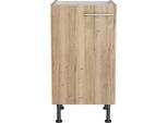 Spülenschrank OPTIFIT "Klara", braun (wildeiche), B:45cm H:87cm T:58,4cm, Holzwerkstoff, Schränke, Spülenschrank, Breite 45 cm
