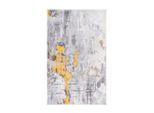 Kayoom , Grau, Goldfarben , Textil , Vintage , rechteckig , 160x230 cm , pflegeleicht ,