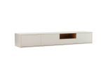 Xora Lowboard , Weiss, Eichefarben , Holzwerkstoff , 3 Fächer , 1 Schublade(n) Schubladen , 200x30x40 cm , hängend , Wohnzimmer, TV Möbel, Lowboards, Lowboards hängend
